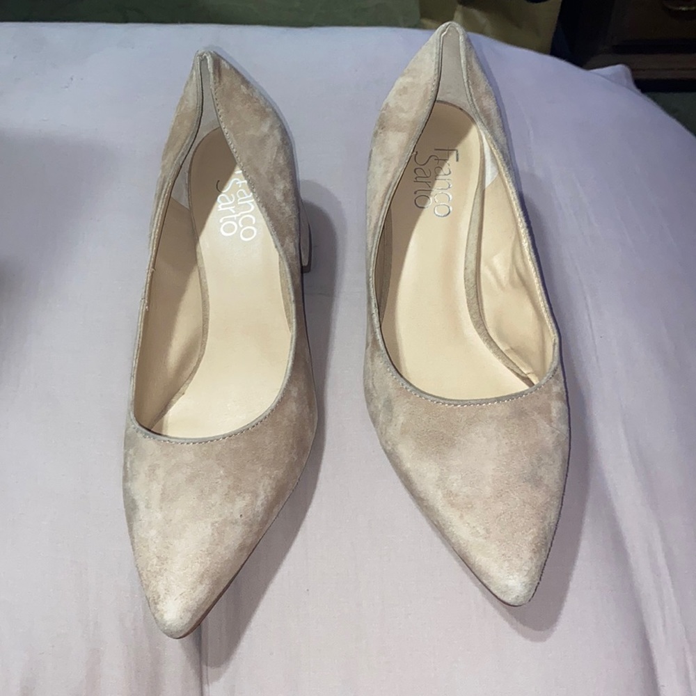 Franco Sarto woman’s suede pointed toe heels